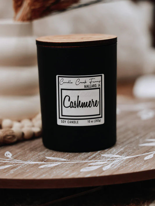 CCF Black Matte Candle 12 oz-Cashmere