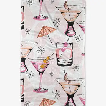 Geometry Tea Towel-Cocktail Hour