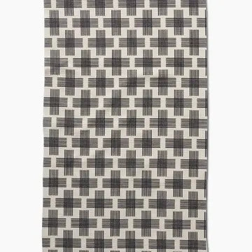 Geometry Tea Towel-Cross Hatch