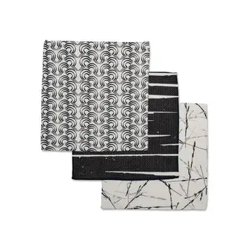 Geometry Dishcloth Set-Night Reeds