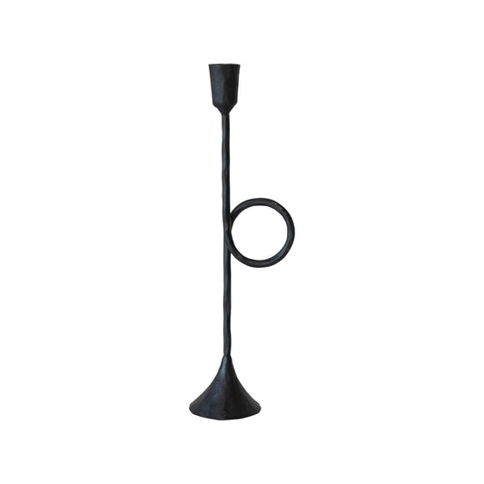 Hand Forged Cast Iron Taper Holder-13.5” Tall