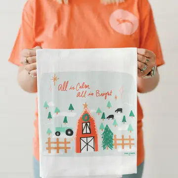 All is Calm Kitchen Tea Towel