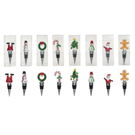 Holiday Icon Glass Wine Stopper