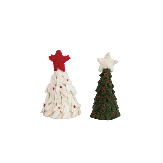 Felt Tree Bottle Toppers