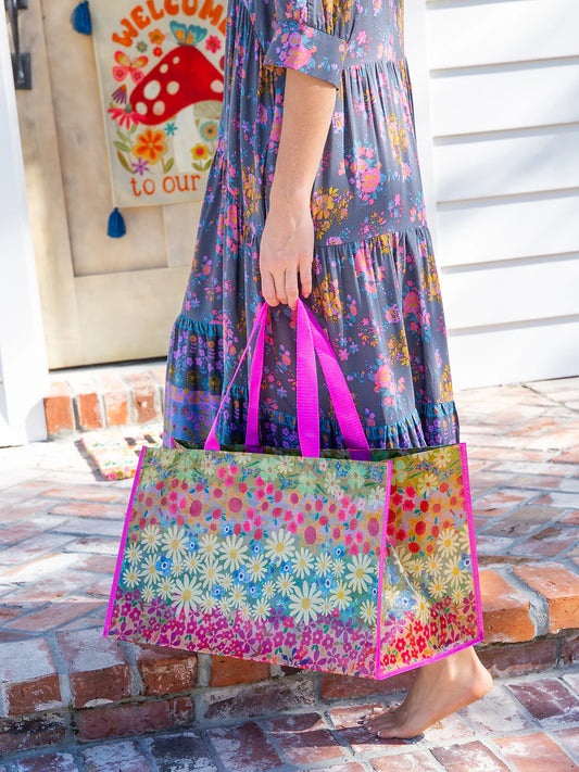 Carry All Tote Bag-Wildflower Border