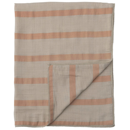 Cotton Double Cloth Baby Blanket-Cream