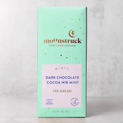 Moonstruck Chocolate-Dark Chocolate Cocoa Nib Mint