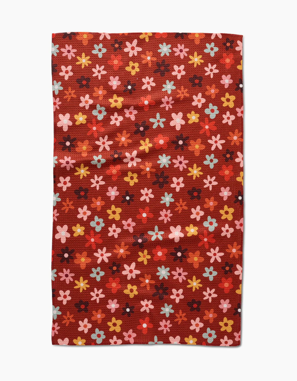 Geometry Tea Towel-Field of Fall Daisies