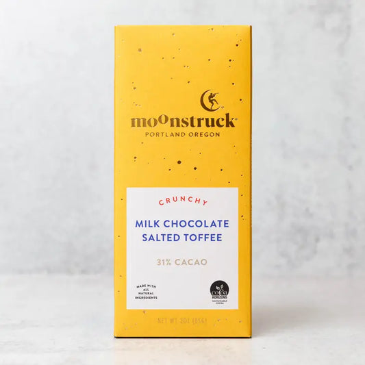 Moonstruck Milk Chocolate Salted Toffee Bar