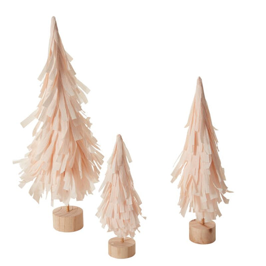 Light Pink Streamer Paper Trees