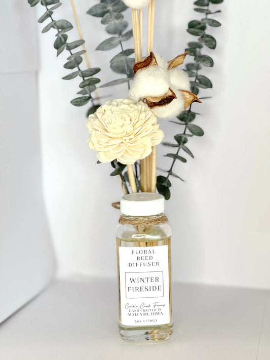 CCF Floral Reed Diffuser-Winter Fireside